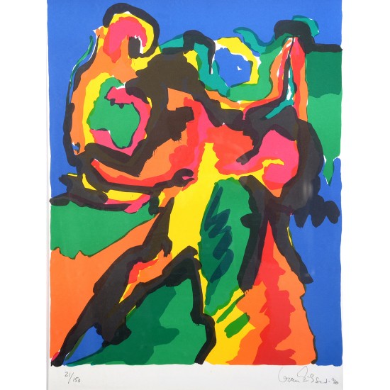 Gorm Eriksen (f. 1940): Komposition, serigrafi, 21/150