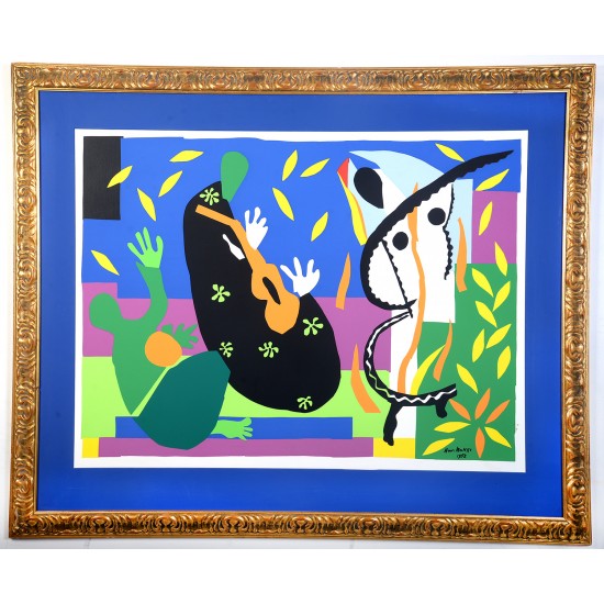 Henri Matisse, Kongens sorg litografi i begrænset oplag, 1958