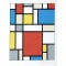 Franciska Clausen (1899-1986). 'Composition neoplasticiste Hommage à Mondrian