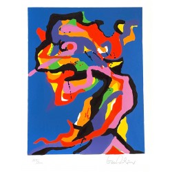 Gorm Eriksen (f. 1940): Komposition, serigrafi, 149/200.
