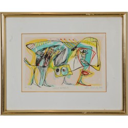  Lis Zwick (1942-2020)  litografi 