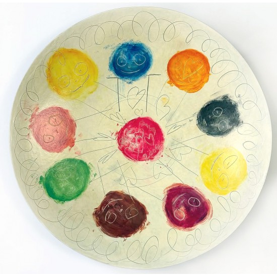 Poul Pava Design træfad Ø:45 cm