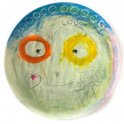 Poul Pava Design træfad Ø:45 cm.