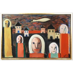 Willam Skotte Olsen 1945-2005 figurkomposition. Willam Skotte Olsen 1945-2005 figurkomposition.