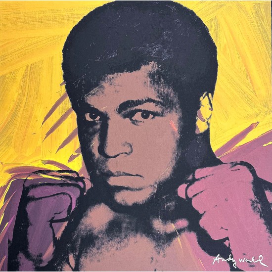 Andy Warhol “Muhammed Ali" litografi 60 x 60 cm