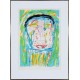 Jørgen Nash (1920-2004): 'Afrika', litografi.