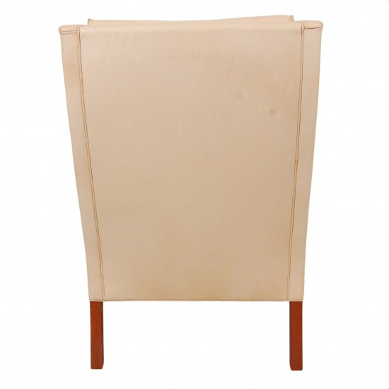 Børge Mogensen Wing chair in natural leather