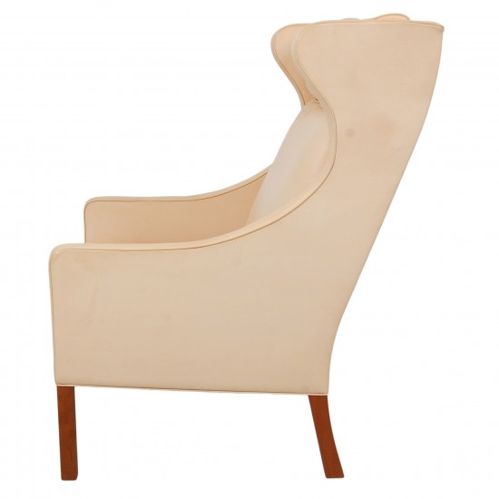 Børge Mogensen Wing chair in natural leather