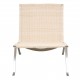 Poul Kjærholm PK-22 lounge chair with new wicker