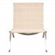 Poul Kjærholm PK-22 lounge chair with new wicker