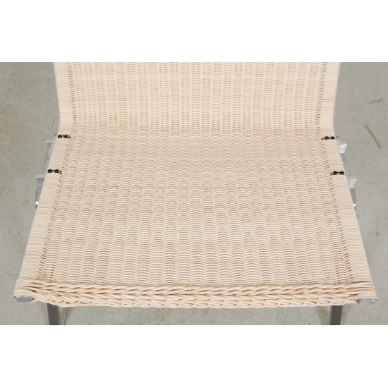 Poul Kjærholm PK-22 lounge chair with new wicker