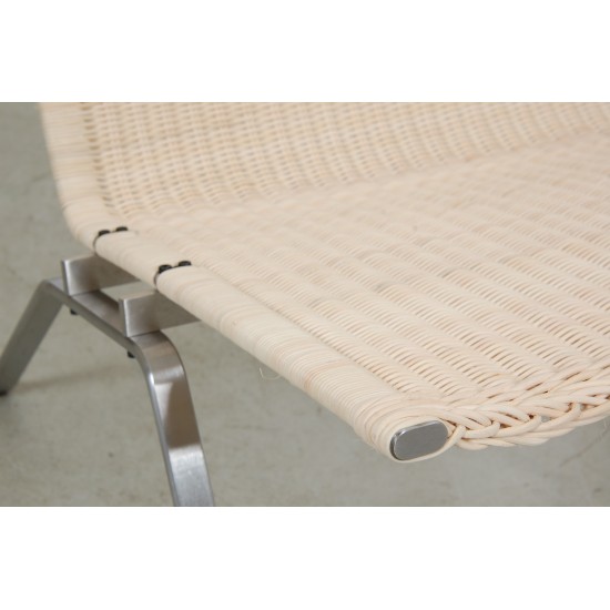 Poul Kjærholm PK-22 lounge chair with new wicker