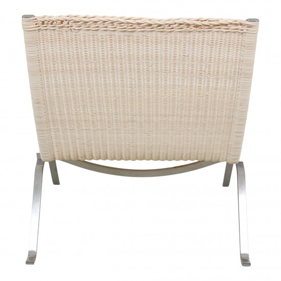 Poul Kjærholm PK-22 lounge chair with new wicker