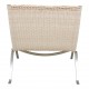 Poul Kjærholm PK-22 lounge chair with new wicker