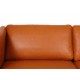 Børge Mogensen 2335 2.pers sofa nybetrukket i cognac anilin læder