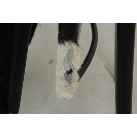Le Corbusier LC-1 stol hairyskin sort og hvid