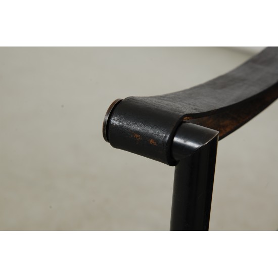Le Corbusier LC-1 stol hairyskin sort og hvid