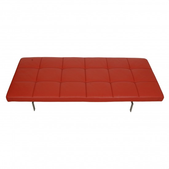 Poul Kjærholm PK-80 Daybed in red leather