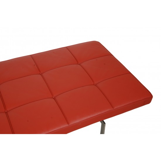 Poul Kjærholm PK-80 Daybed in red leather