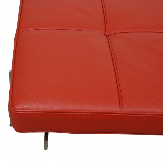 Poul Kjærholm PK-80 Daybed in red leather