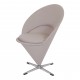 Verner Panton Cone chair with grey fabric