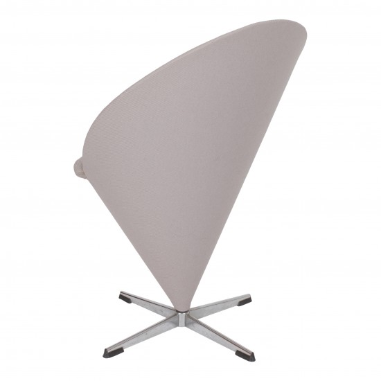 Verner Panton Cone chair with grey fabric