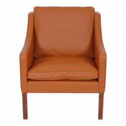 Børge Mogensen stol, model 2207 i cognac Bizon læder Børge Mogensen stol, model 2207 i cognac Bizon læder