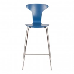 Arne Jacobsen myggen bar stol blå lacur Arne Jacobsen myggen bar stol blå lacur