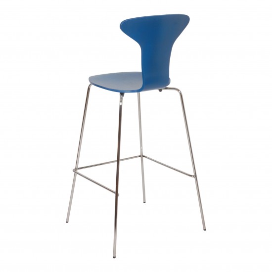 Arne Jacobsen Mosquito bar chair with blue lazur