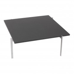 Poul Kjærholm PK-61 sort skiffer bord 80x80 Poul Kjærholm PK-61 sort skiffer bord 80x80