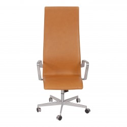 Arne Jacobsen Oxford høj model i cognac anilin læder Arne Jacobsen Oxford høj model i cognac anilin læder