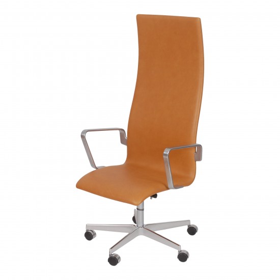 Arne Jacobsen Oxford high model with cognac aniline leather