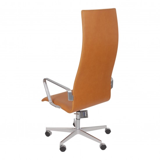 Arne Jacobsen Oxford high model with cognac aniline leather