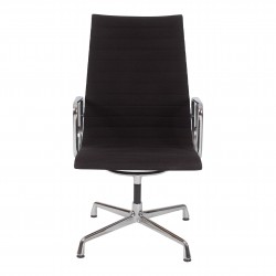 Charles Eames EA-108 chair with black hopsak fabric Charles Eames EA-108 chair with black hopsak fabric