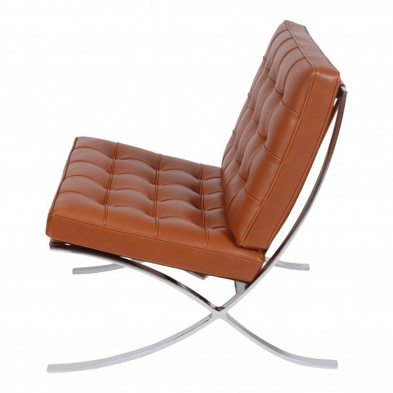 Mies Van der Rohe New Barcelona chair with cognac leather