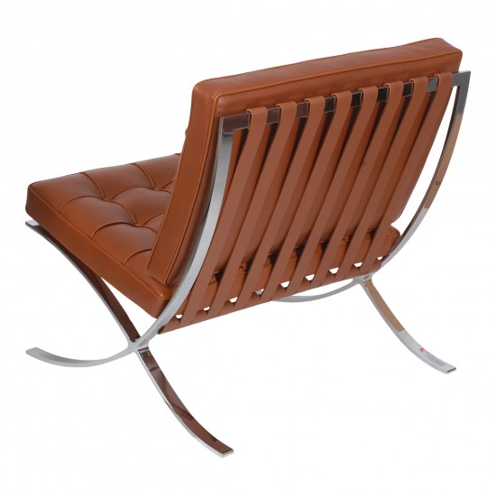 Mies Van der Rohe New Barcelona chair with cognac leather