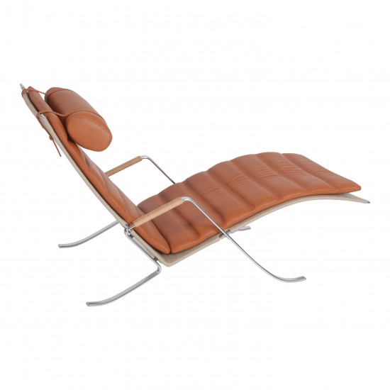 Preben Fabricius and Jørgen Kastholm Lounge chair model FK87 Grasshopper 