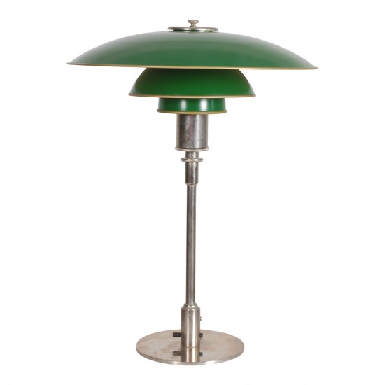 Poul Henningsen 4/3 bordlampe fra 1930'erne og stemplet patented