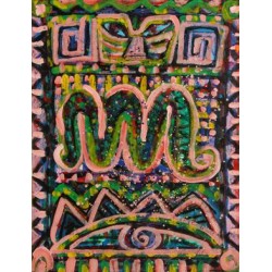 Claus Bojesen 'Komposition' Akvarel og gouache på papir, cd