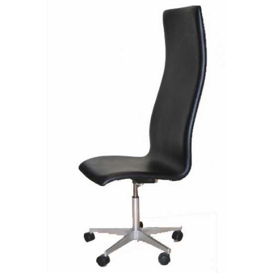 Arne Jacobsen High Oxford black leather