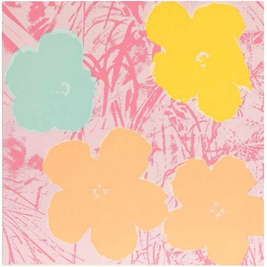 Andy Warhol 1928-1987 cd Flowers; Litografi