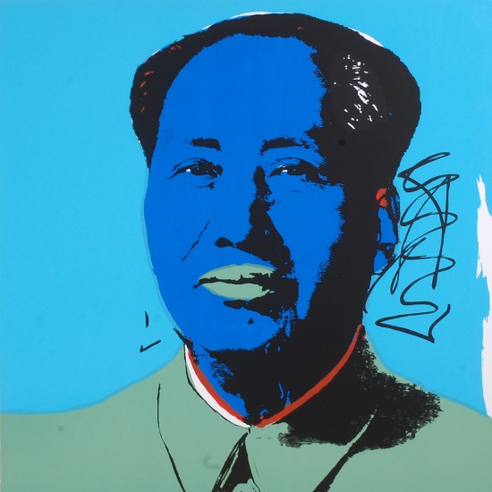 Andy Warhol 1928-1987 10 stk cd Mao Zedong; Litografi "Mao"