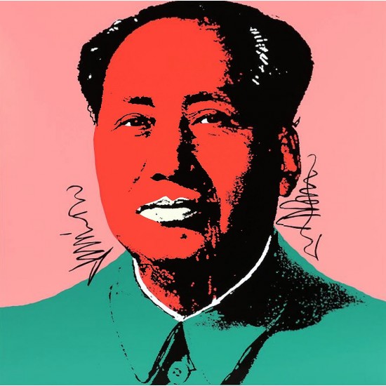 Andy Warhol, efter: "Mao" Stemplet på bagsiden 90x90, cd