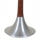 Jo Hammerborg 'Ambassador' aluminium and rosewood table lamp