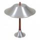 Jo Hammerborg 'Ambassadør' bordlampe af aluminium og palisander