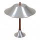 Jo Hammerborg 'Ambassador' aluminium and rosewood table lamp