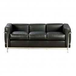 Le Corbusier Ny sofa, LC 2/3 i sort læder Le Corbusier Ny sofa, LC 2/3 i sort læder