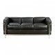 Le Corbusier New sofa, LC 2/3 with black leather