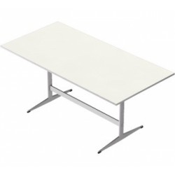 Arne Jacobsen spisebord med plade af hvid laminat Arne Jacobsen spisebord med plade af hvid laminat