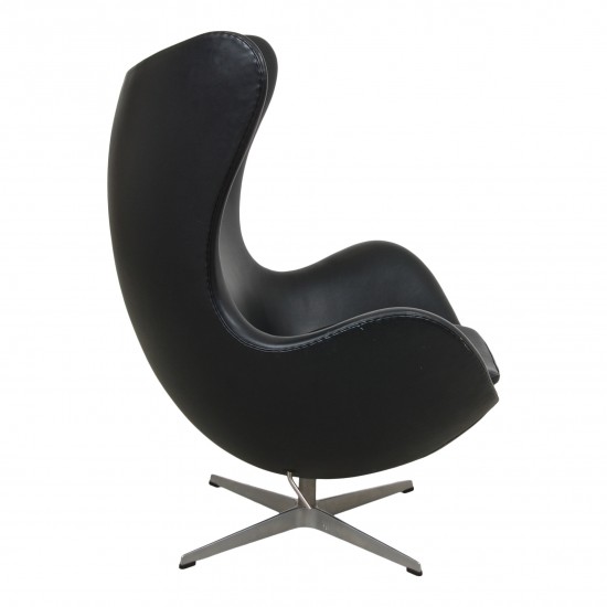 Arne Jacobsen Ægget i originalt sort læder 
